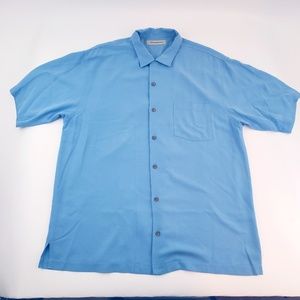 Tommy Bahama Short Sleeve Hawaiian Blue Shirt
